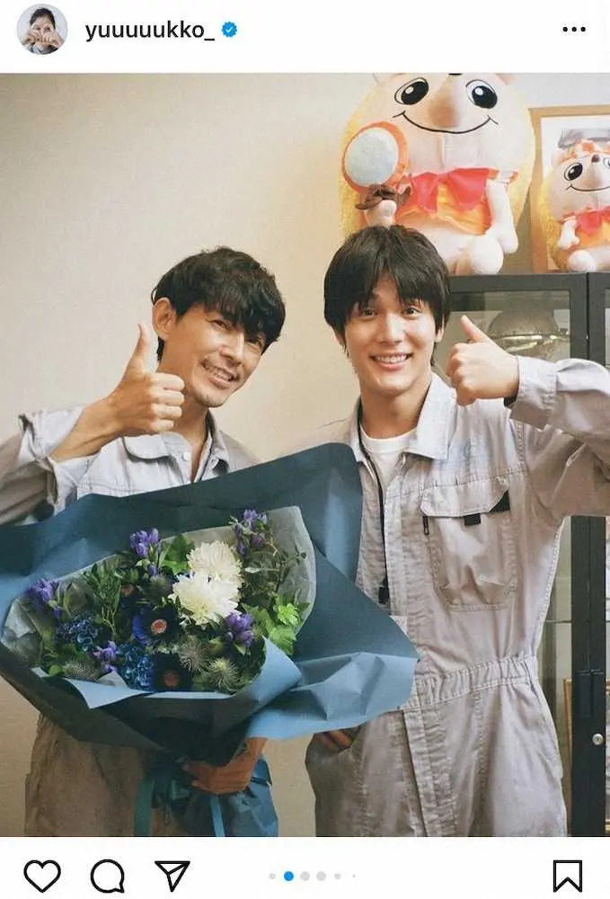 【画像・写真】藤木直人＆中川大志　“ボク恋”新木優子撮影の2ショットに「いい写真」「既にロス」の声