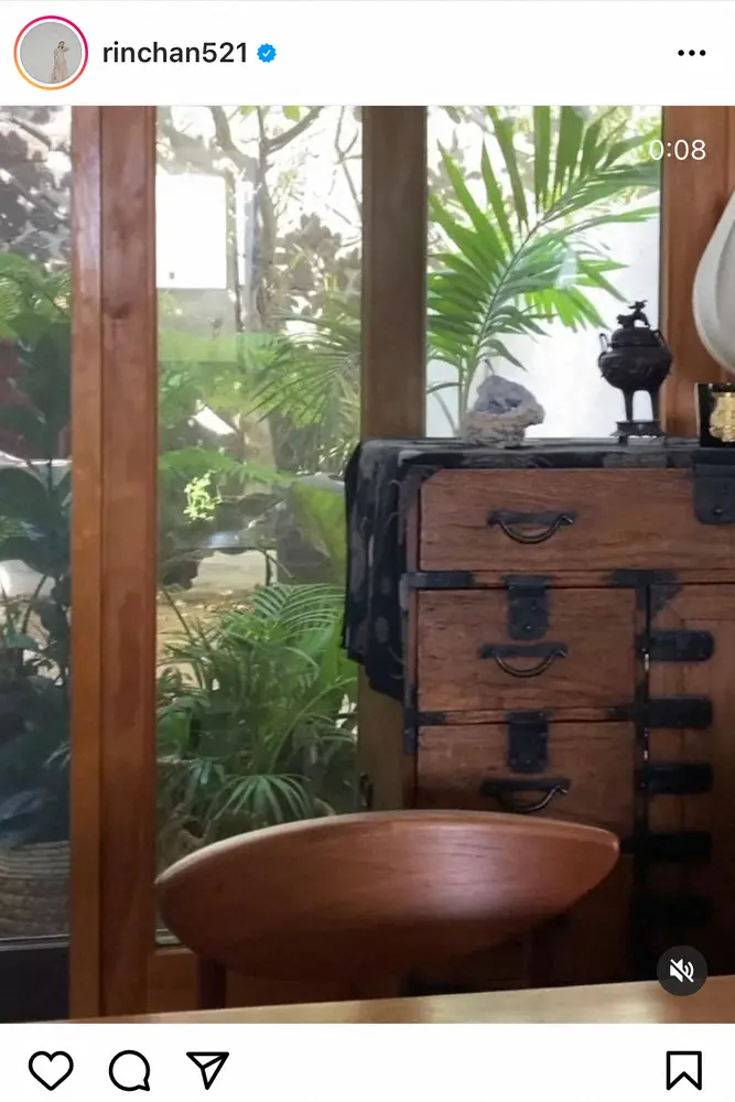 【画像・写真】梨花　ハワイ自宅にある和風テイストなもの…フォロワー「ハイセンス」「素敵な空間」