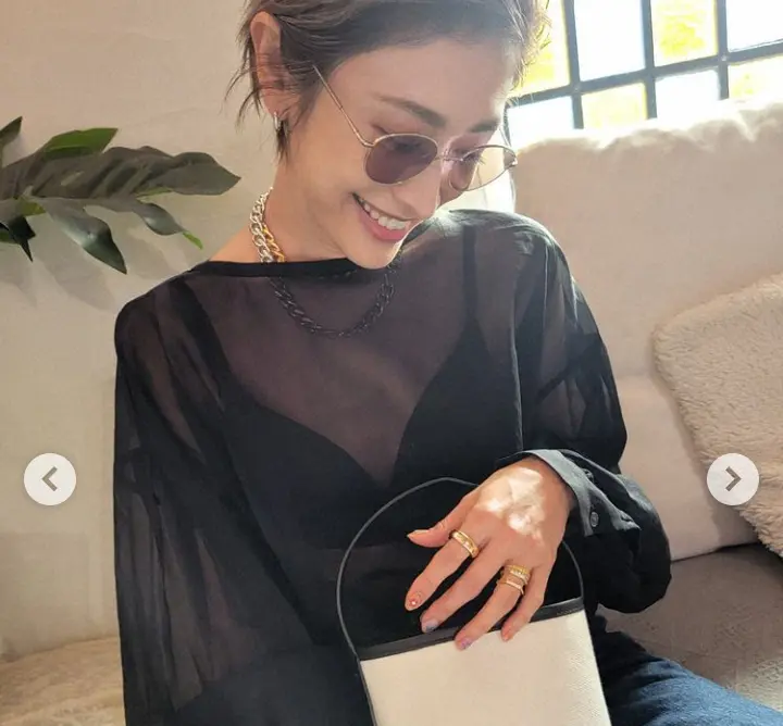 【画像・写真】山田優　シースルートップス姿公開に「セクシー」「お美しすぎます」「輝いてる」