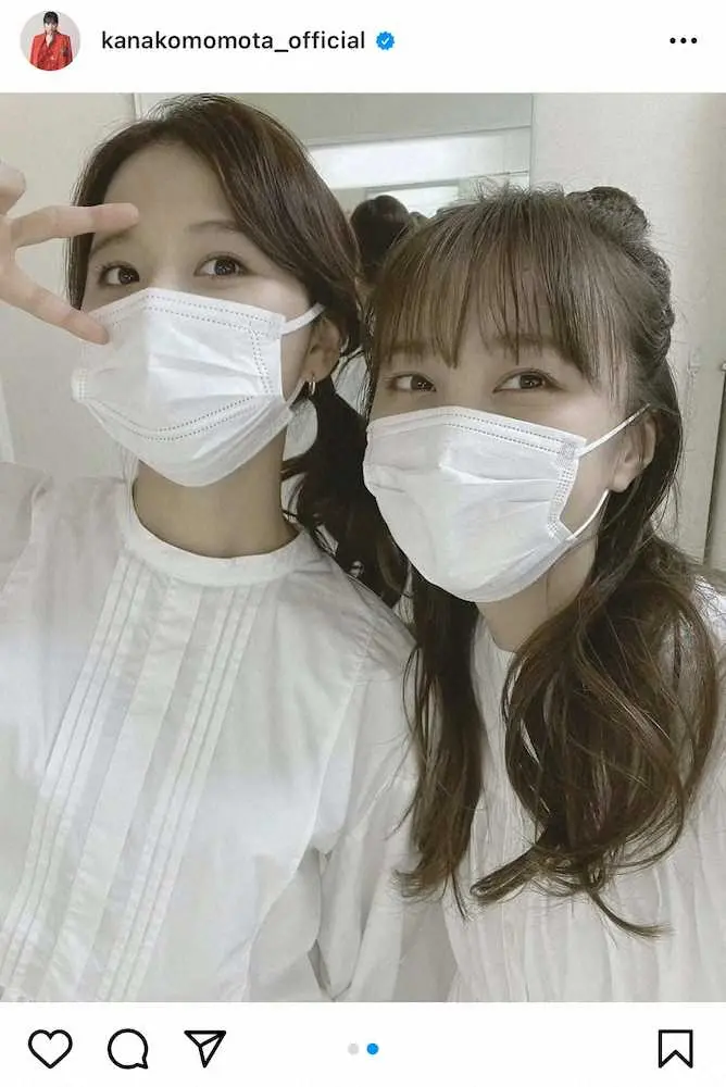 【画像・写真】ももクロ・百田夏菜子　同僚・玉井詩織と双子コーデ！？ファン大興奮「ももたまい最高」「双子かわいすぎ」