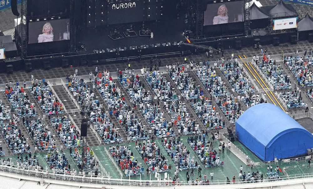 【画像・写真】スーパーソニック開幕、密フェス回避へ　千葉市職員巡回「支障はない」