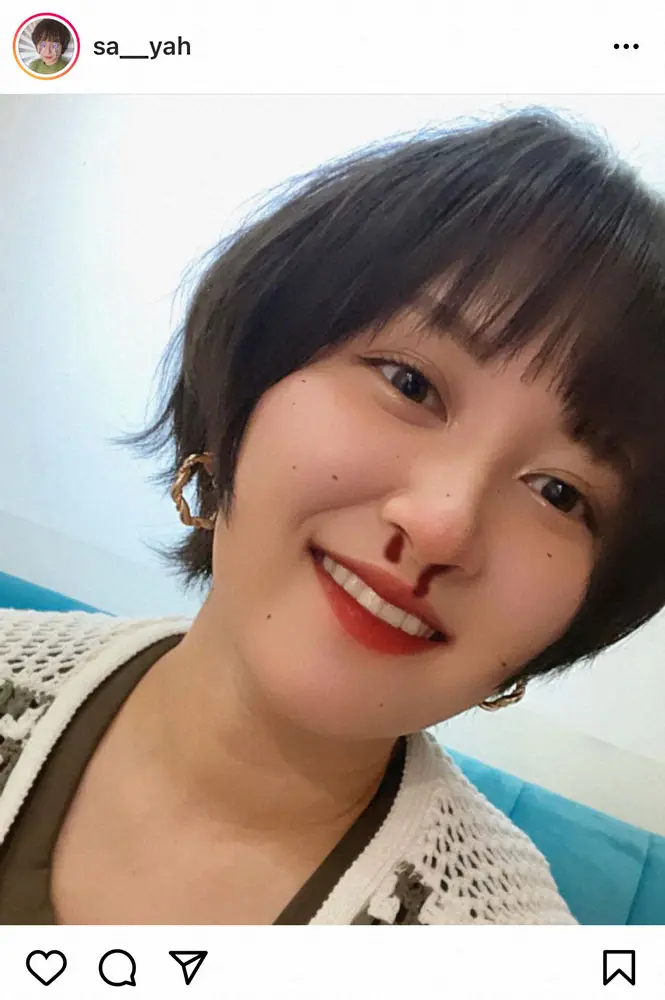 【画像・写真】ガッキーに似てる?「ラランド」サーヤの黒髪姿に「新垣結衣かと」「TWICEのモモ」「似合ってます」