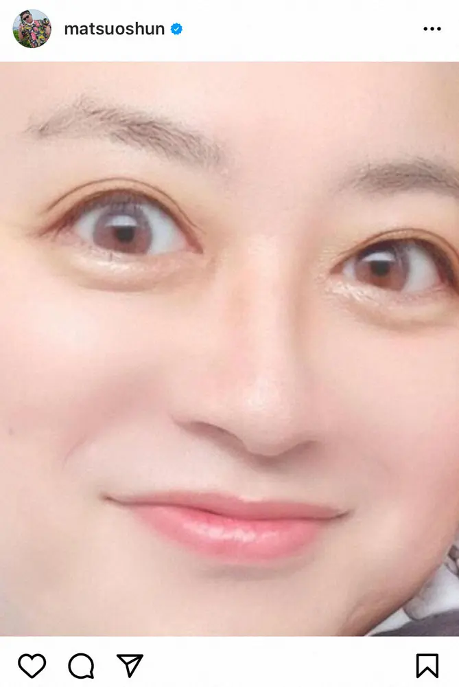 【画像・写真】チョコプラ松尾　盛れすぎ!?プリクラ写真に衝撃「本気で橋本環奈かと」「かわいすぎ」「女性かと」の声