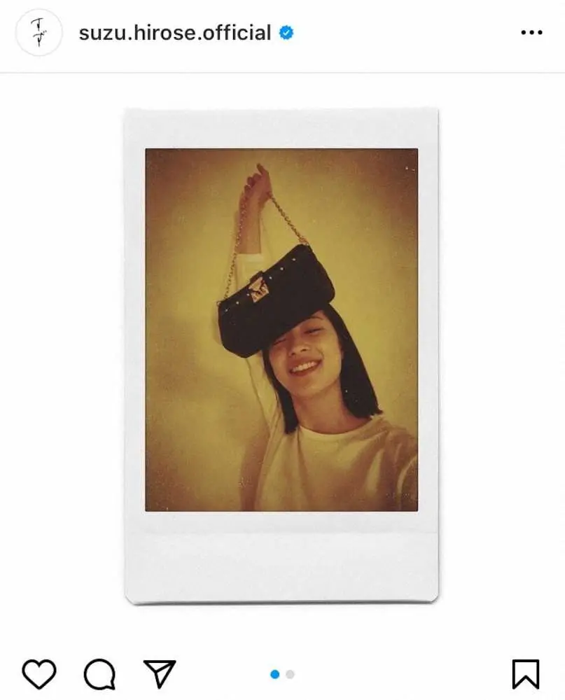 【画像・写真】広瀬すず「あ、元気です」2カ月ぶり投稿でお茶目な姿　ファン感激「涙出た」「元気そうで良かった」