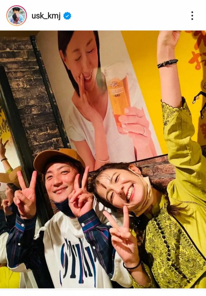 【画像・写真】上地雄輔　スザンヌと笑顔で「ヘキサゴン」2ショット　フォロワー「最高すぎます！」「ミニ同窓会だね」