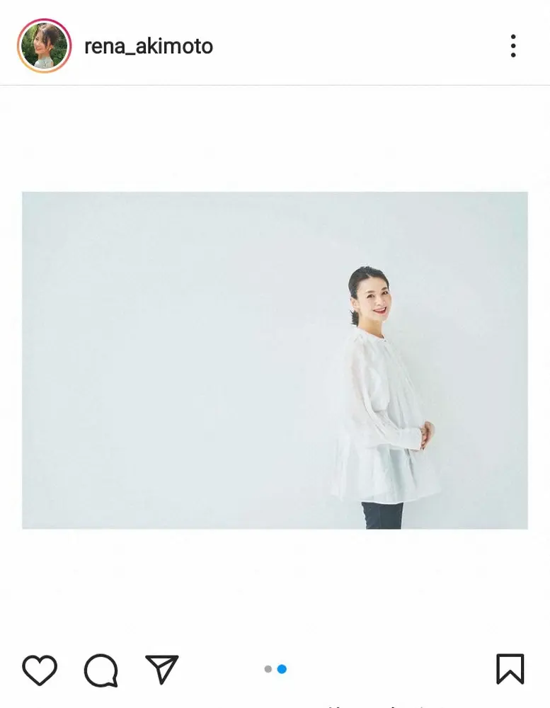 【画像・写真】元テレ東・秋元玲奈アナ　第2子妊娠を報告　7カ月で「年内には生まれる予定です」「とても楽しみに」