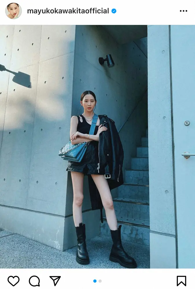 【画像・写真】河北麻友子　ノースリーブ＆ショーパン姿で大胆に美脚披露　ファン「スタイル神！」「パーフェクト」