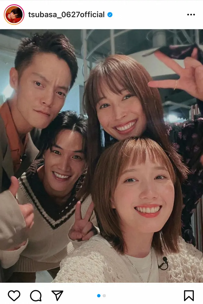 【画像・写真】本田翼　「ラジハ2」共演者との“豪華な”4ショットにファン歓喜！　「顔面国宝」「最高のメンバー」