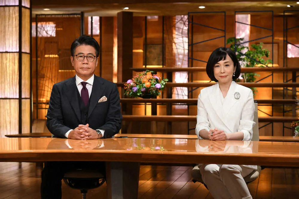 テレビ朝日「選挙ステーション2021」のMCを務めることが決まった大越健介氏（左）と大下容子アナウンサー（右）
