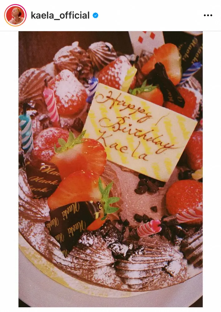 【画像・写真】木村カエラ　37歳誕生日に娘たちからサプライズ　ケーキ＆手紙に「涙ちょちょぎれました」