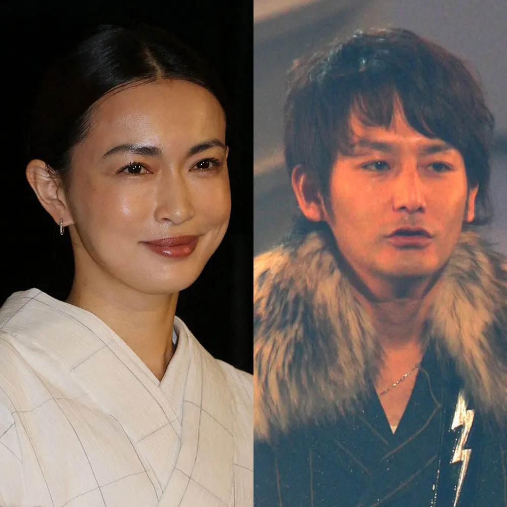 離婚を発表した長谷川京子（左）と「ポルノグラフィティ」のギタリスト新藤晴一