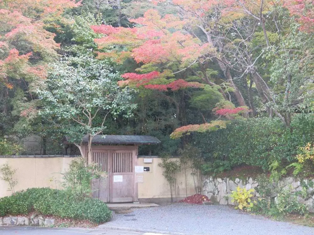 京都市右京区の瀬戸内寂聴さんの「寂庵」。中はひっそり静まりかえっている