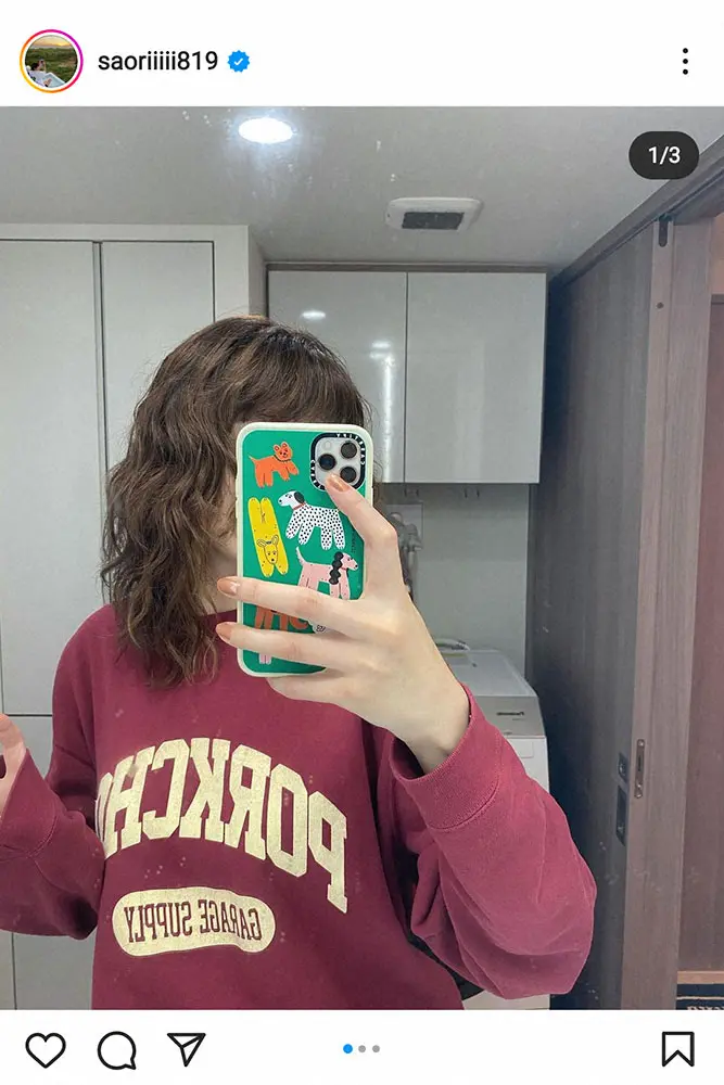 【画像・写真】木村沙織さん　セミロング・ウルフカット＆パーマの新髪形披露に「かっこいい」「素敵」の声