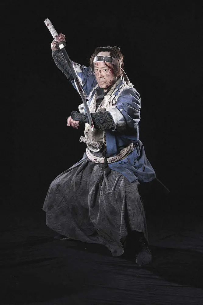 舞台「壬生義士伝」で吉村貫一郎を演じる舟木一夫