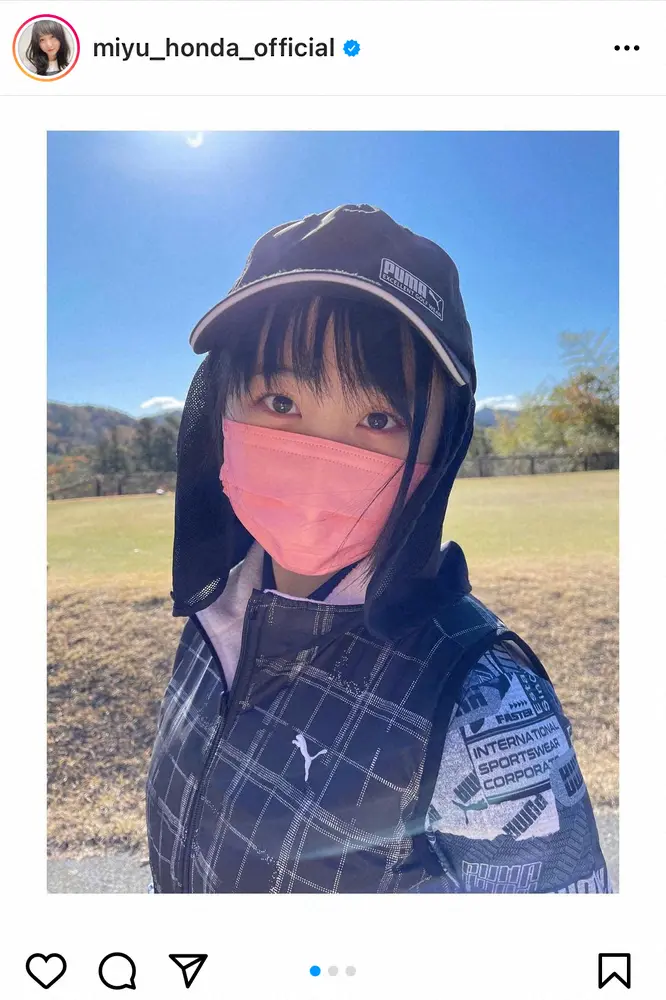 【画像・写真】本田望結　クラブ片手に全身プーマの“ゴルフウエア姿”披露　「一緒にゴルフしたい」「楽しそう」の声
