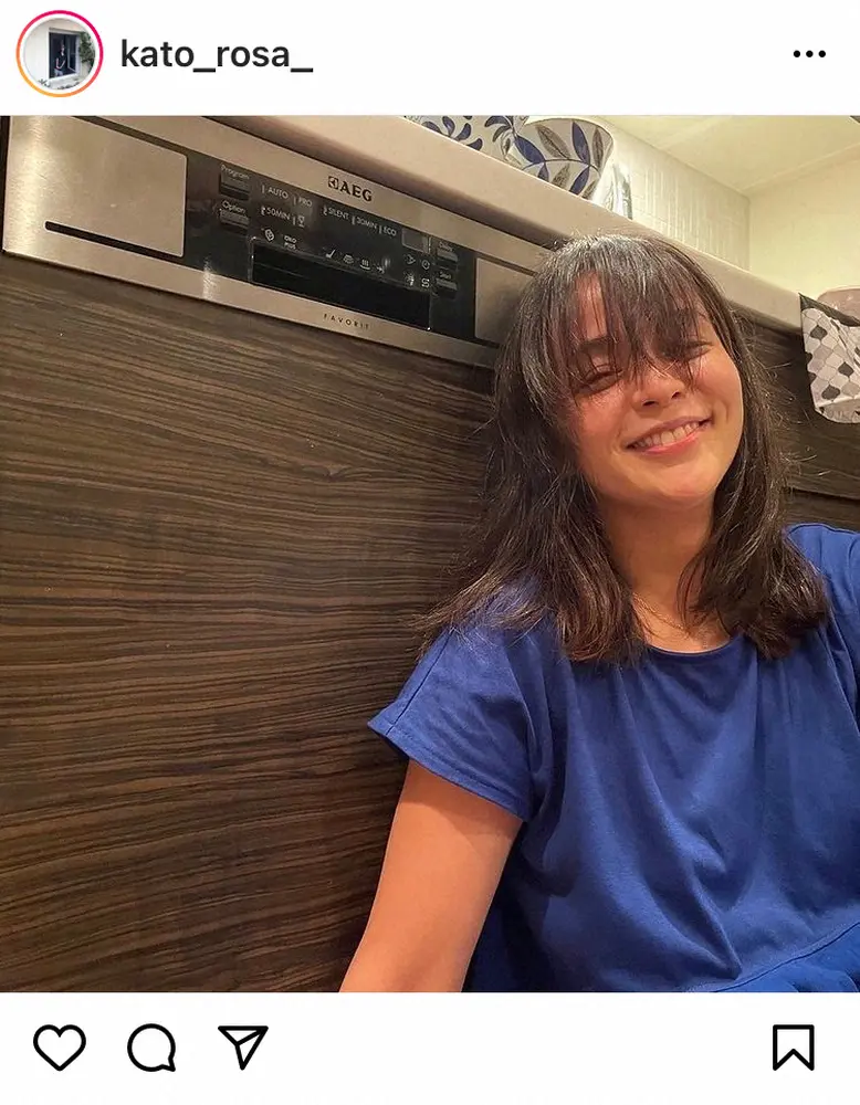 【画像・写真】加藤ローサ　次男撮影の「髪がゾンビみたい」な写真　悲壮感のはずが…ファン「素敵な笑顔」