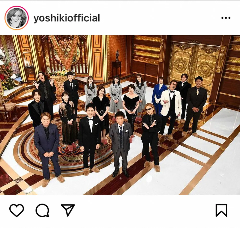 YOSHIKI公式インスタグラム（＠yoshikiofficial）から