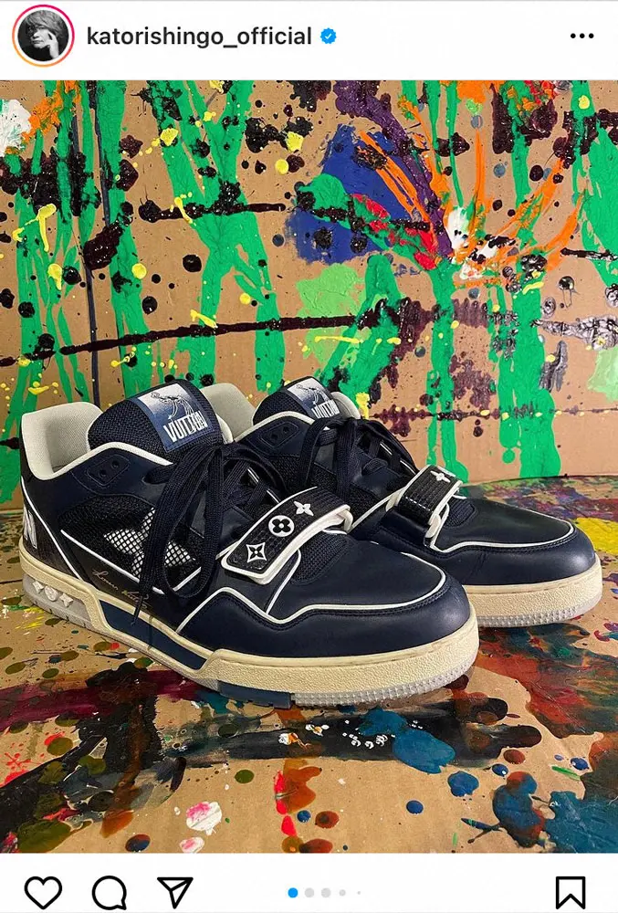 【画像・写真】香取慎吾　「好きだよ」ヴィトンのスニーカーとこだわりの“アート作品”に「素敵！」「カッコいい」