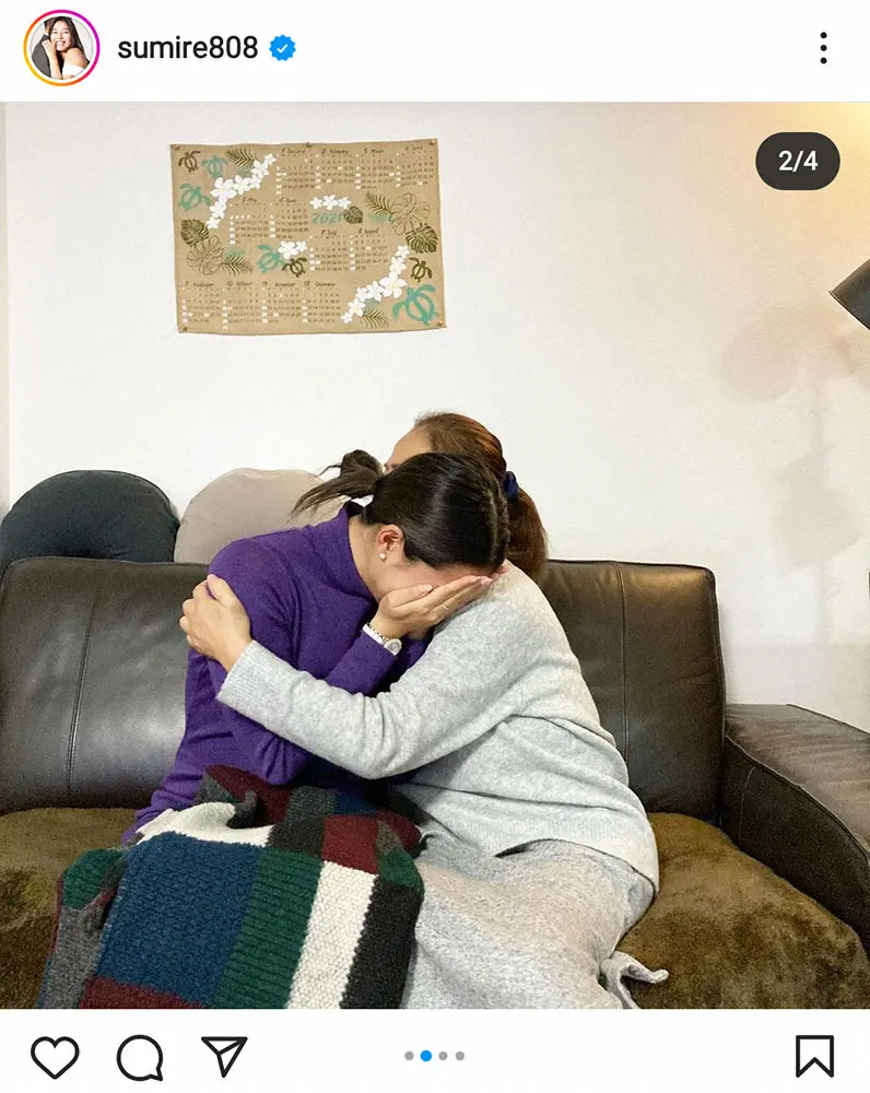 【画像・写真】すみれ　母の松原千明と涙の2年ぶり再会「本当に感謝と喜びの気持ち」一緒に安産祈願にも