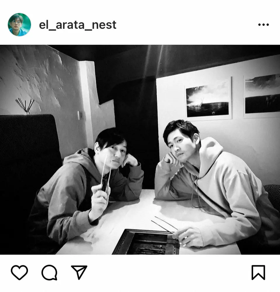 【画像・写真】“加瀬”井浦新　「ひょんなところでばったり」“大ちゃん”松下洸平との偶然の再会ショットにファン感激