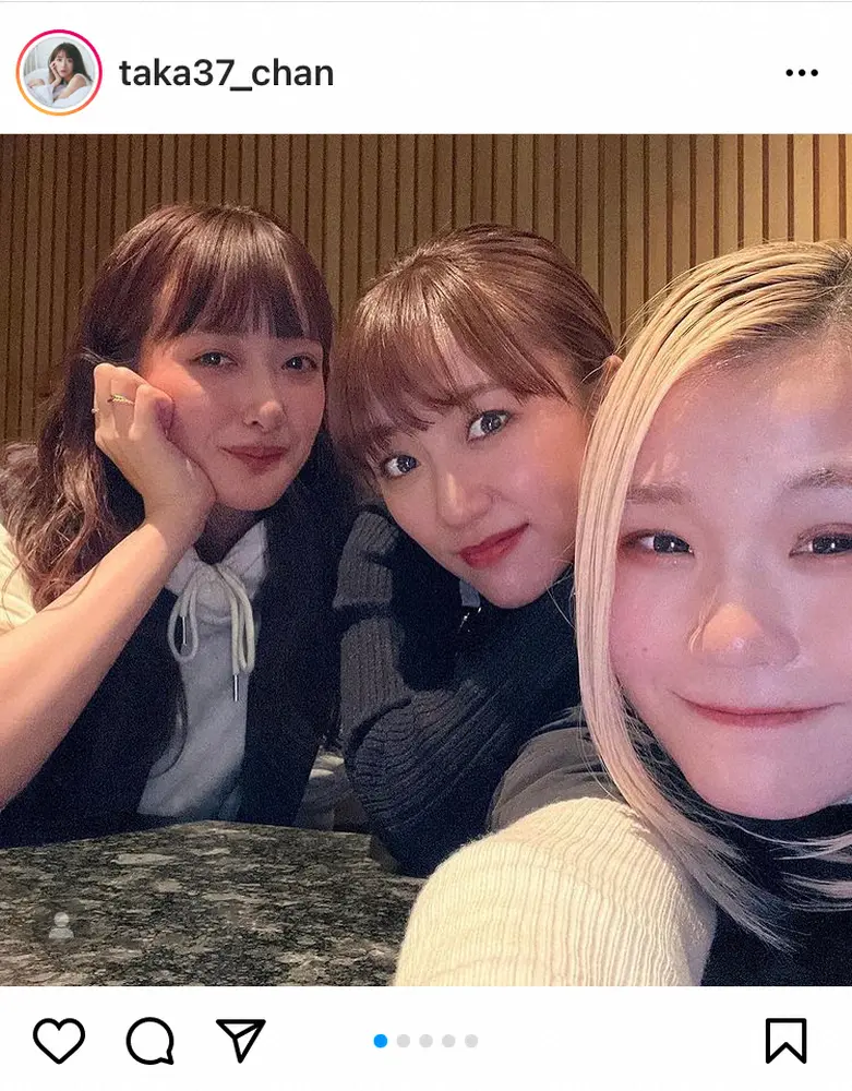 【画像・写真】高橋みなみ　ハラミちゃん＆リョクシャカ長屋晴子との女子会報告「楽しすぎてあっという間だったー！」