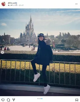 矢田亜希子 ディズニーでキャラ帽子かぶり大満喫 フォロワーから 意外 と声が挙がったもの スポニチ Sponichi Annex 芸能