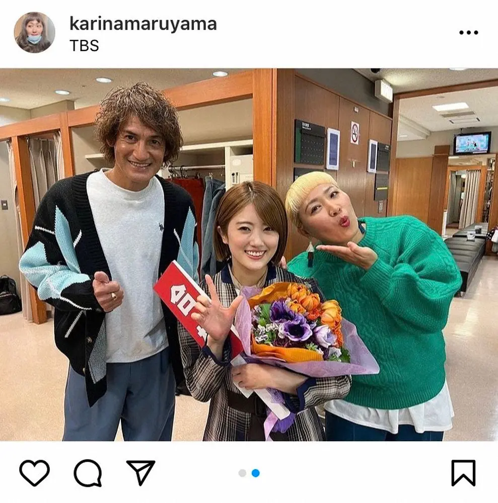 【画像・写真】丸山桂里奈　「また早く会いたいなぁ」共演番組卒業の乃木坂・樋口日奈＆本並健治氏との3ショット披露
