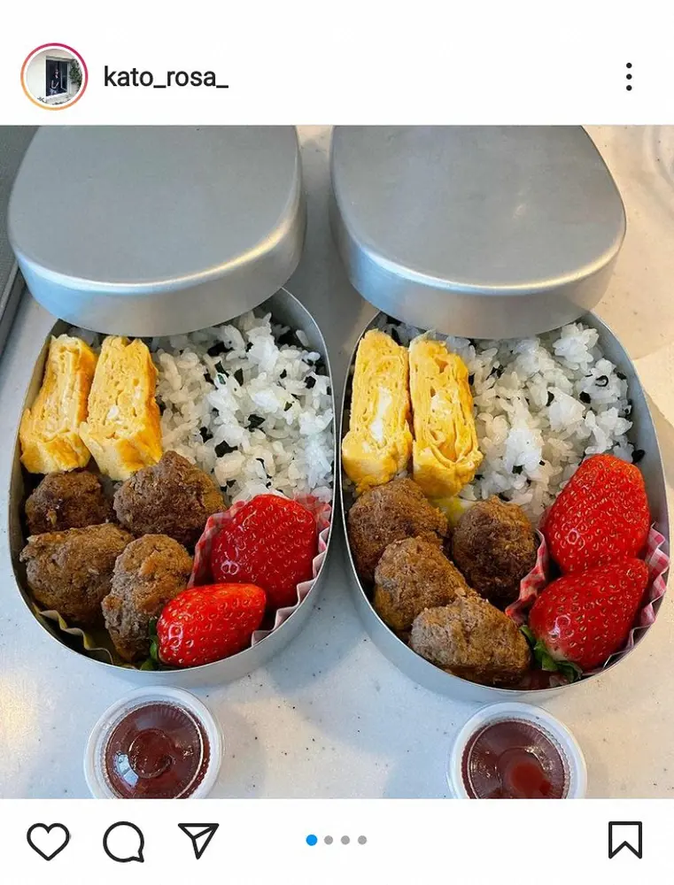 【画像・写真】加藤ローサ　息子への手作りハンバーグ弁当＆手作り雪用手袋披露　手袋には「ナイスアイディアです」の声