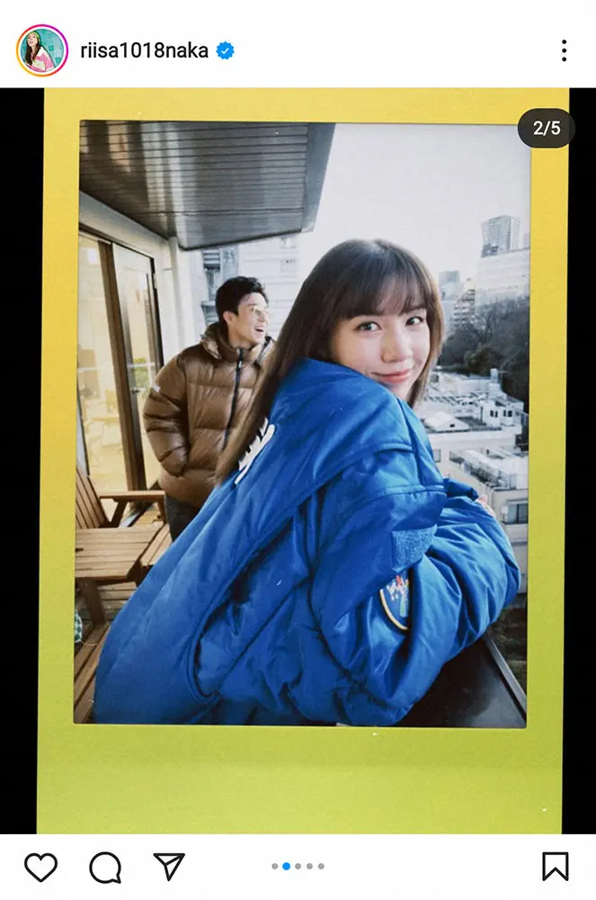 【画像・写真】仲里依紗「女優みたい」なサラサラ黒髪スタイル披露　夫の中尾明慶もちゃっかり写り込む