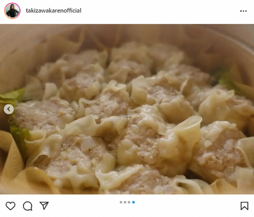 【画像・写真】滝沢カレン　憧れ「セイロ」でシュウマイ「セイロ学校…すごい信頼感」と感激　「お店のかと」の声