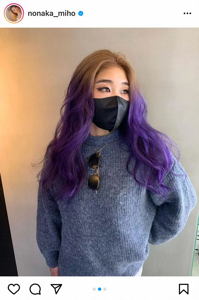 【画像・写真】野中生萌、イメチェン大成功！オレンジからパープルとなった新ヘアに「やっばいこれは可愛すぎる」