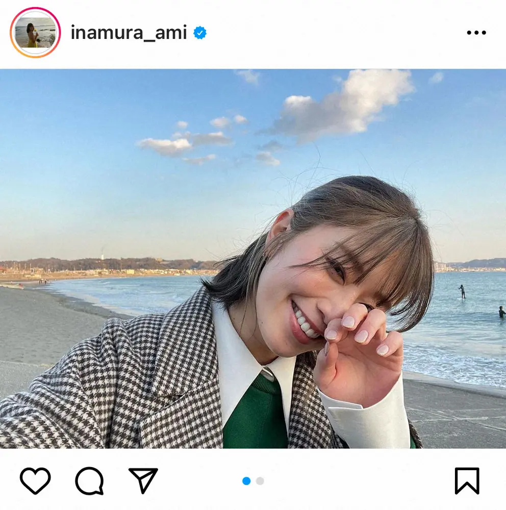 【画像・写真】稲村亜美「少しの期間だけ」明るくした新へア披露に「めっちゃ可愛いすぎ」「最高ぅ～」