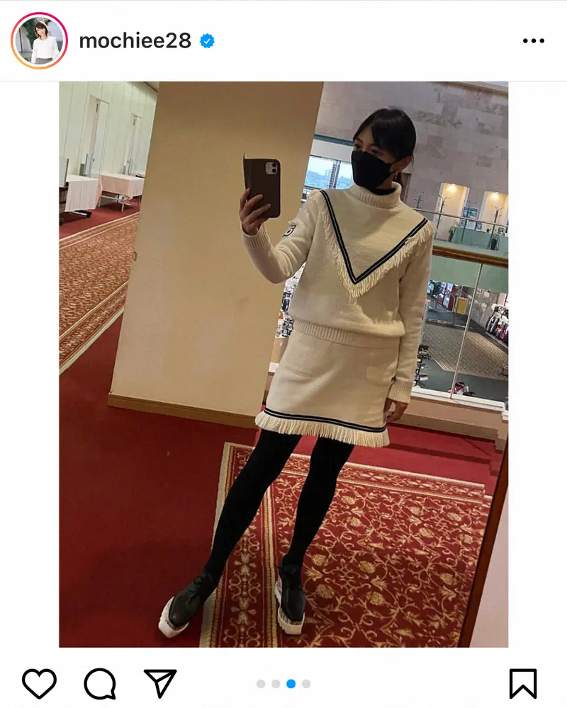 【画像・写真】望月理恵　ミニスカゴルフウエア姿披露に反響　「相変わらずの美脚」「20代に見える」の声