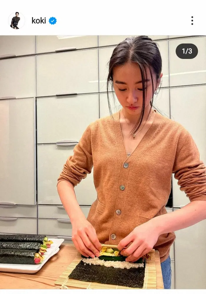 【画像・写真】Koki，「恵方巻きを食べました」手作りショット&Cocomiは鬼姿「福がいっぱいの木村家」の声