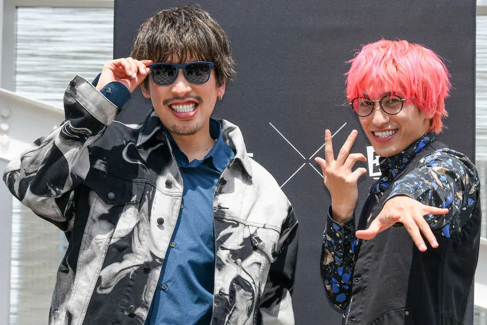 【画像・写真】お笑いコンビ「EXIT」のりんたろー。（左）と兼近大樹