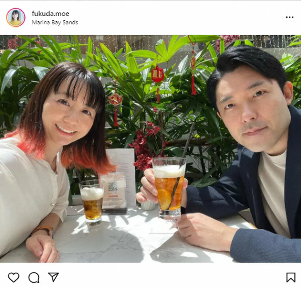 【画像・写真】福田萌　夫・オリラジ中田敦彦とカフェデート　2ショット公開　「素敵な写真」「うらやましい」の声