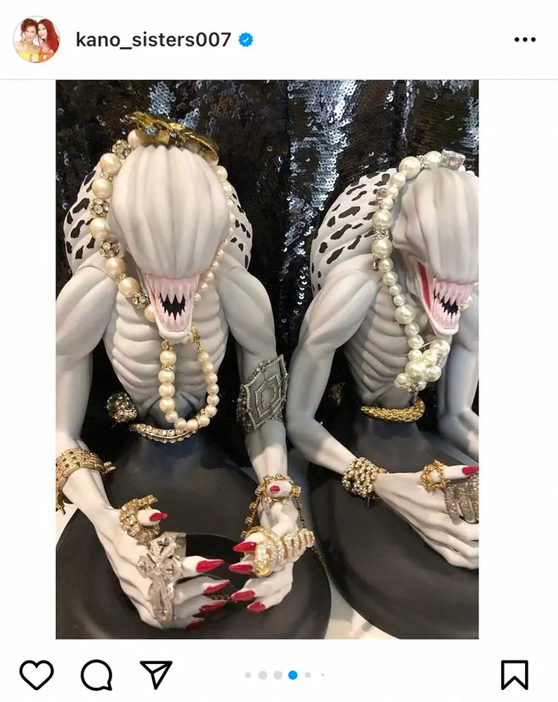 【画像・写真】叶姉妹　ファビュラスな「呪術回戦の里香ちゃん」が大反響　「まさかこんなになるとは」「さすが」の声