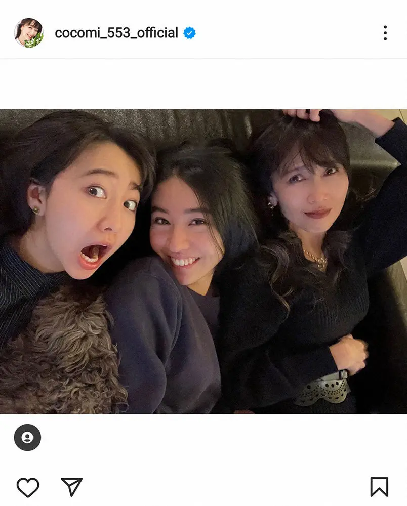【画像・写真】Cocomi　母・工藤静香、妹・Koki，とのスリーショット公開に「三姉妹の様」の声
