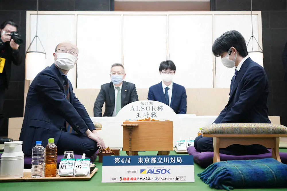 【画像・写真】カド番の渡辺王将初勝利なるか、藤井竜王が奪取か「SORANO　HOTEL」で前日検分　王将戦第4局