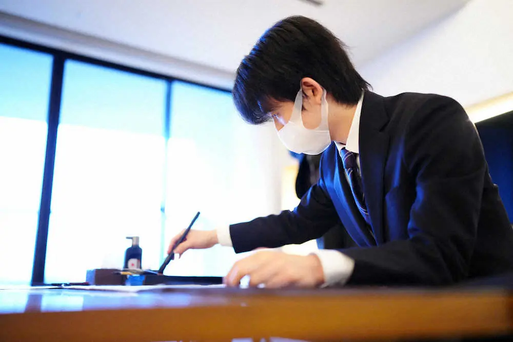 【画像・写真】渡辺王将「目の前の一試合を」、藤井竜王「期待に応えられるような熱戦を」　王将戦第4局レセプション