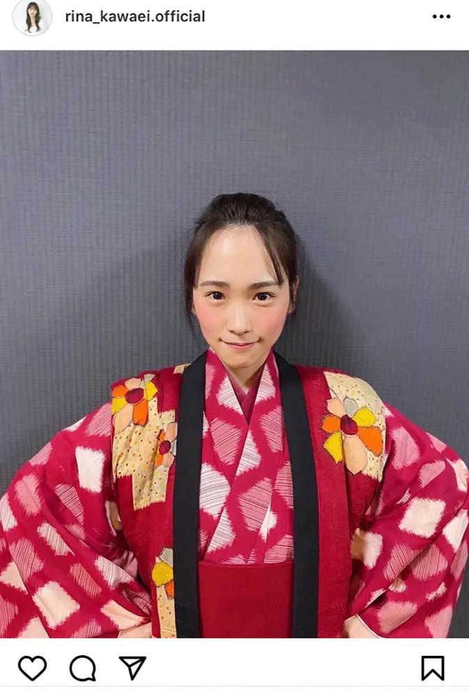 【画像・写真】川栄李奈「カムカム」“妄想おしん”扮装を披露「可愛い」「おデコ美人」「似合う」「これからも楽しみ」