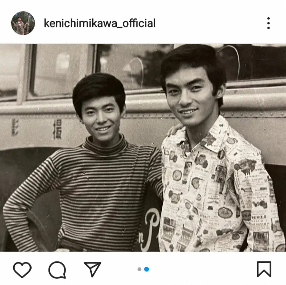 【画像・写真】美川憲一　若かりし頃の2ショットとともに…西郷輝彦さん追悼　再会叶わず「お会いしたかった」