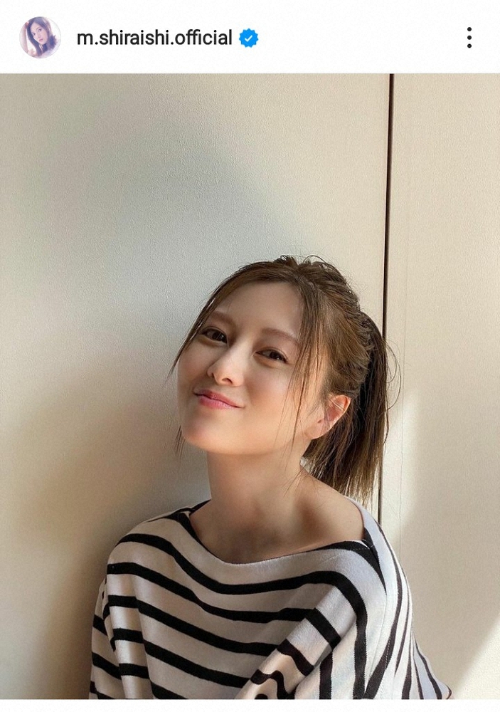 白石麻衣 キュートなポニーテール姿披露に 可愛い 癒されました 女神だよ の声 スポニチ Sponichi Annex 芸能