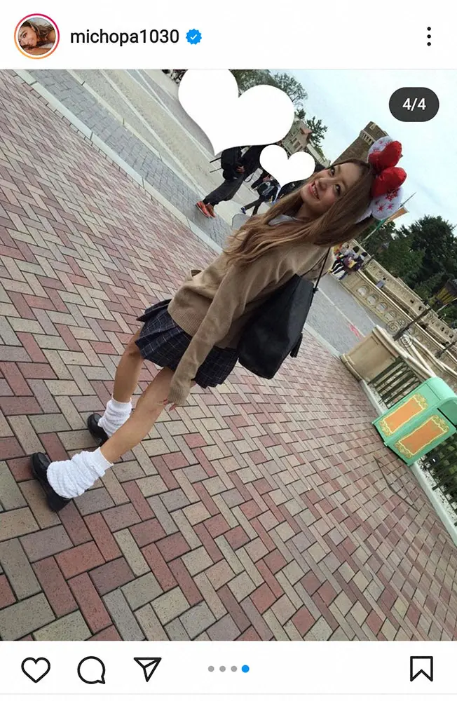 【画像・写真】みちょぱ　実際に着ていたJK時代の制服姿披露に「変わってなさすぎ」「普通にjkでいける」の声