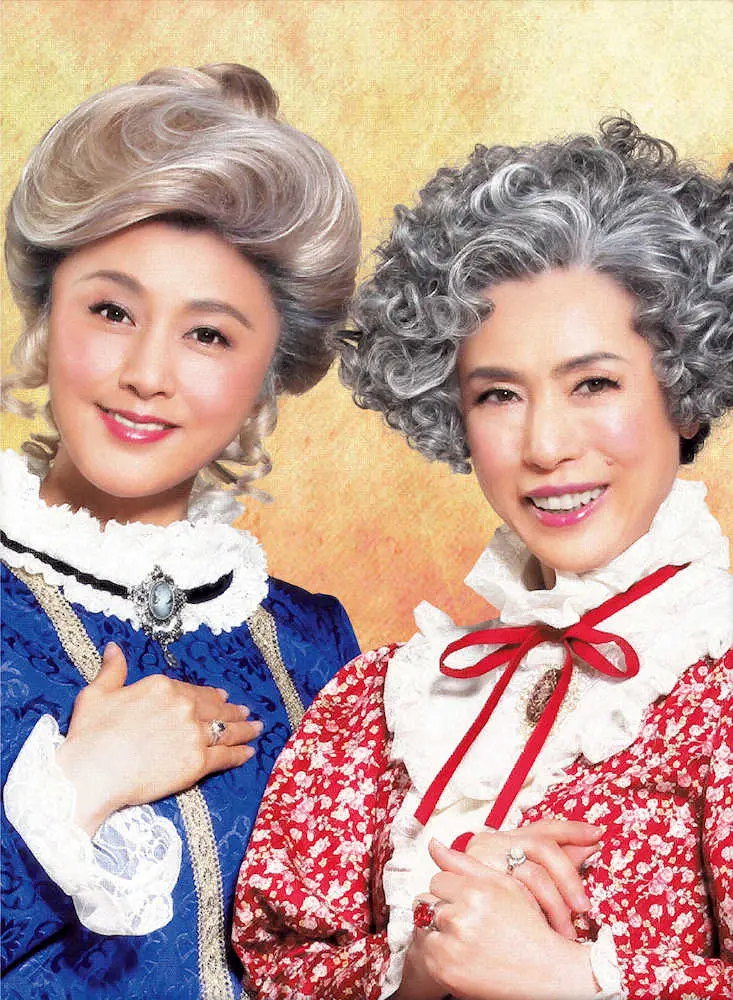 毒薬と老嬢 で姉妹にふんする 左から 藤原紀香 久本雅美 スポニチ Sponichi Annex 芸能