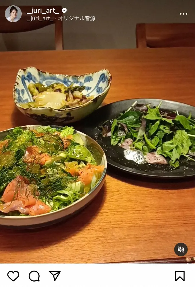 【画像・写真】上野樹里　夫の手作り晩御飯披露　さすが平野レミ長男　「お店のみたい」「本出せそう」の声続々