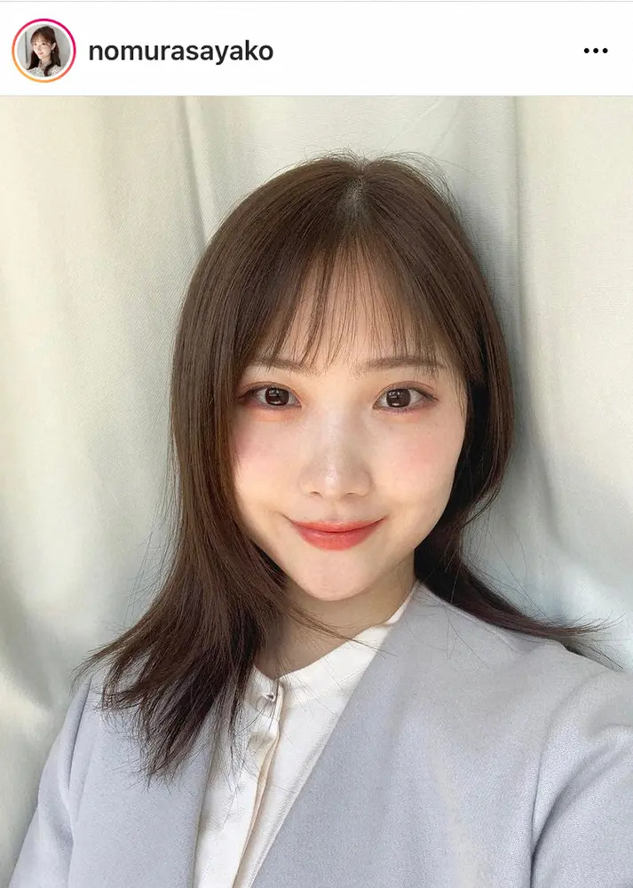 Tbs野村彩也子アナ 前髪切ってオン眉 春メイクのイメチェン姿に 川栄李奈ちゃんに似てる の声 スポニチ Sponichi Annex 芸能