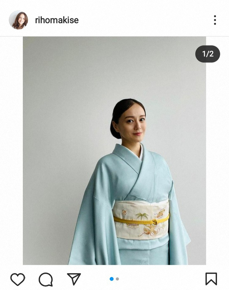 牧瀬里穂 続けることにしました 茶道の稽古での着物姿披露に 素敵 お美しい 綺麗 の声 スポニチ Sponichi Annex 芸能