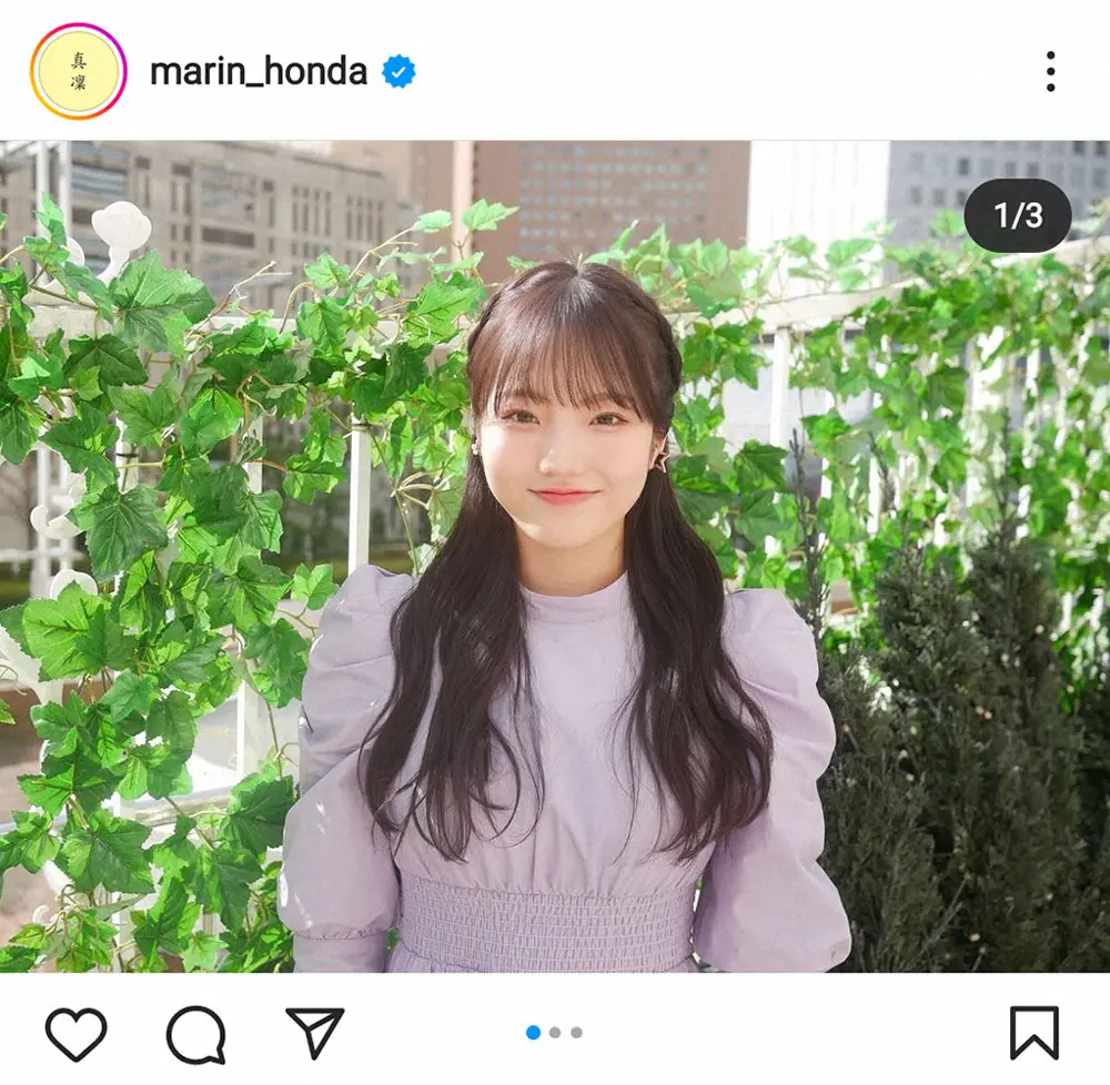 【画像・写真】本田真凜公式インスタグラム（＠marin_honda）から