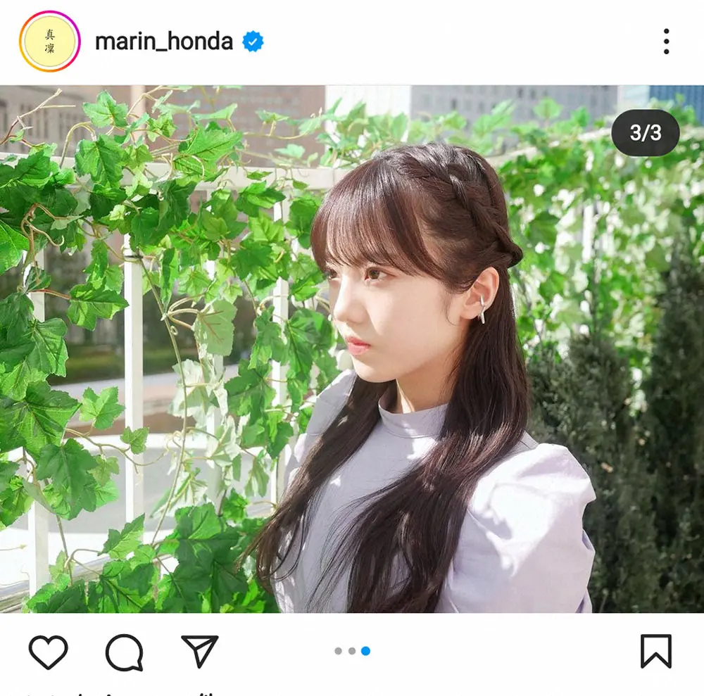 【画像・写真】本田真凜公式インスタグラム（＠marin_honda）から
